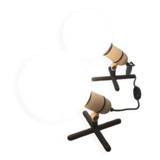 Pair of 70's design table lamps, LITA edition