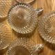 6 vintage cut-glass coffee cups in very good condition