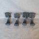 Vintage cast aluminium wall hooks