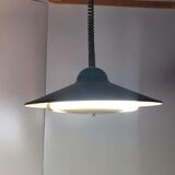 Vintage pendant lamp 1970s black lampshade