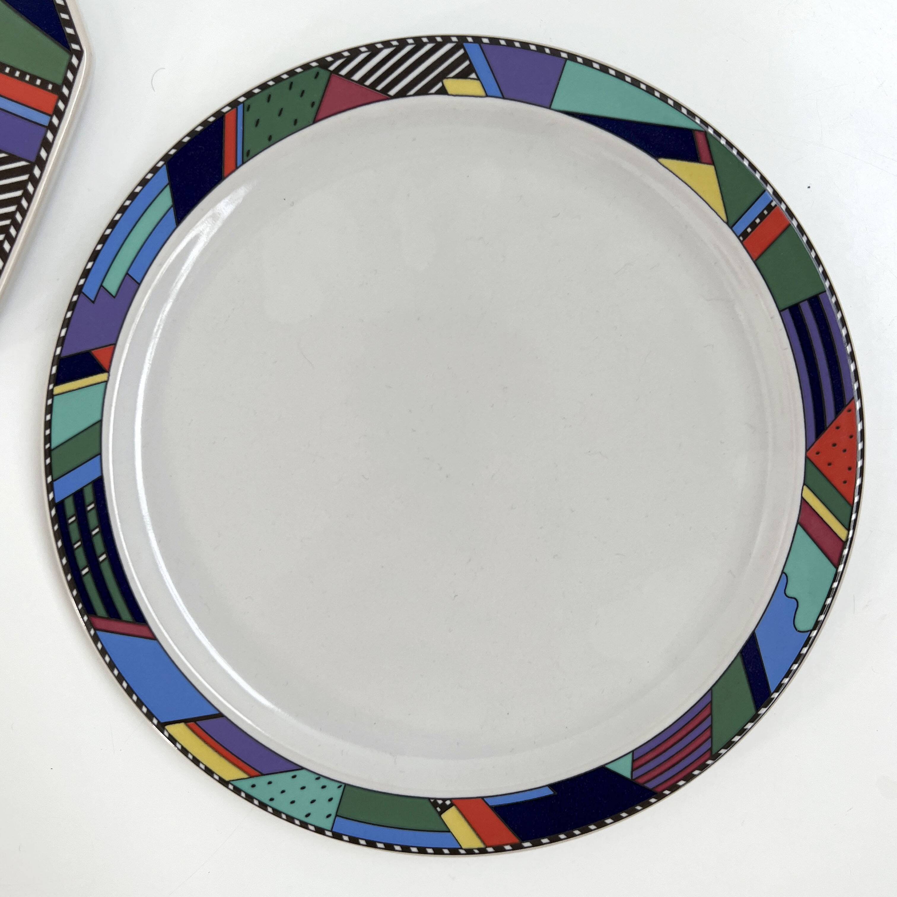 Set of 8 Scenario Metropol plates by Barbara Brenner for Rosenthal, 90