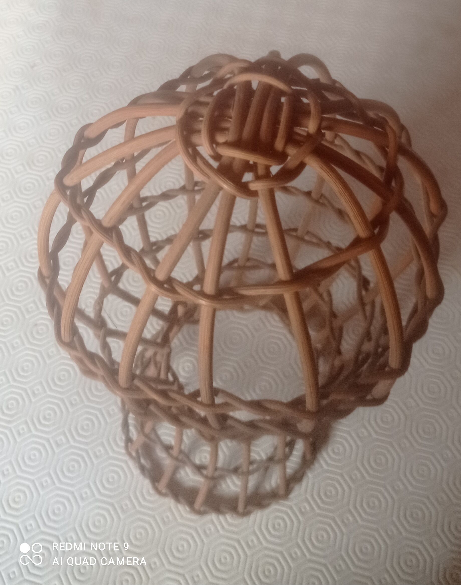 Wicker mannequin head