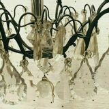 Louis XV style chandelier Bronze and pendants 8 arms of light XX century