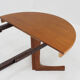 Vintage Danish round extendable dining table 1960s