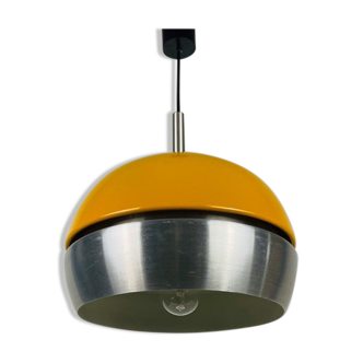 Lampe pendentif en métal danois, années 1970