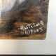 Painting oil antoine barques seaside + gilded wood frame #a220