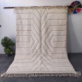 Large Sculpted Beni Ourain Rug with Geometric Design 300x200cm