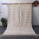 Large Sculpted Beni Ourain Rug with Geometric Design 300x200cm