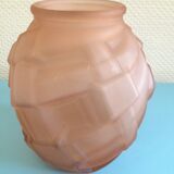 Art Deco Vase Relief In Molded Glass