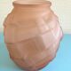 Art Deco Vase Relief In Molded Glass