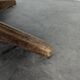 Round teak table with extension