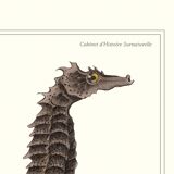 Lithograph engraving chimera animal, the cariapocampus 22x28 cm