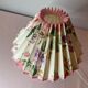 Flowery lampshade pleated