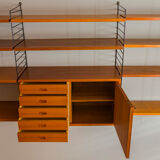 Teak Modular Wall Shelf by Nils Strinning for String, 1960s