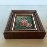 Mini painting bouquet of flowers oil on panel