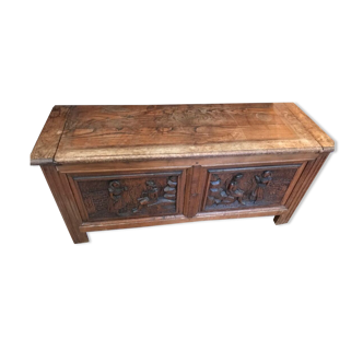 Large carved chest