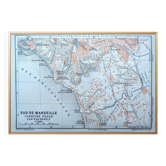 Map of southern Marseille, Vintage 1910