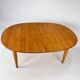 Large Danish Extandable Elm Dining Table, 1990s