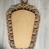 Rattan mirror
