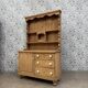 Antique English two-body buffet in solid pine (renovated)