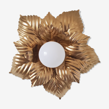 Masca style wall lamp in gilded metal