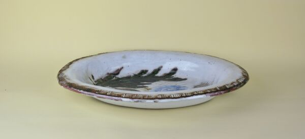 Plat ovale au chardon Albet et Pyot Thiry