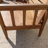 Scandinavian style oak bench in the 60s