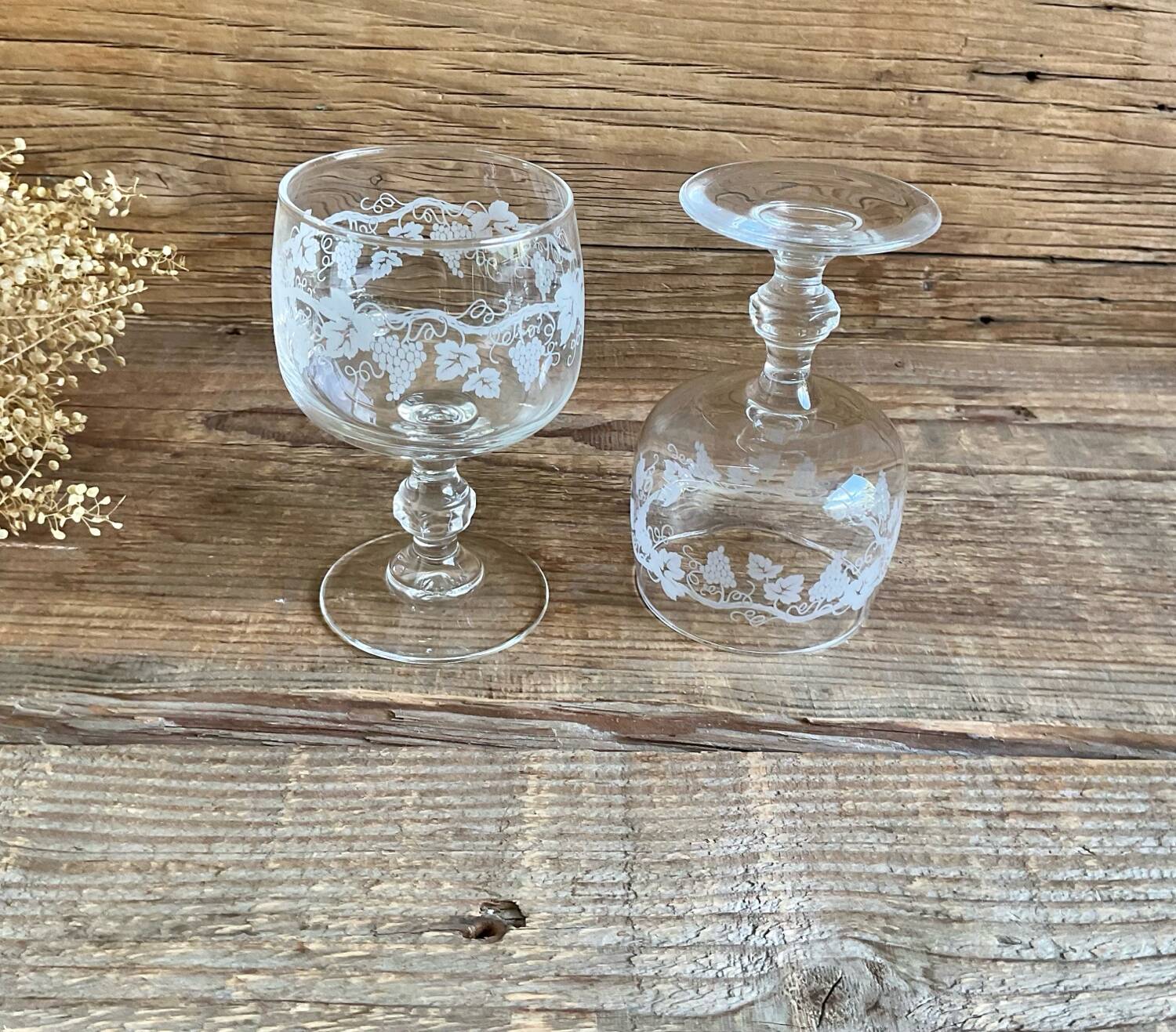 6 vintage luminarc glasses