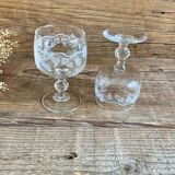 6 vintage luminarc glasses