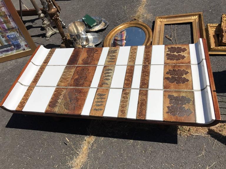 Coffee table ceramic Roger Capron, 60 years.