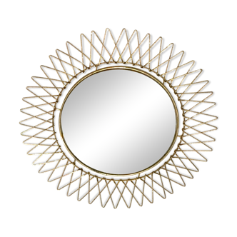 Small golden sun mirror 40cm