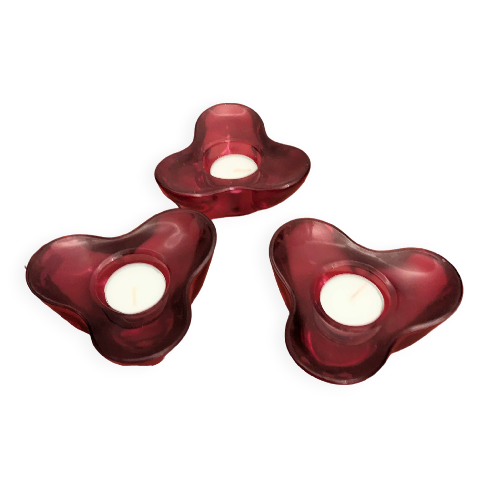 3 Villeroy and Boch design tealight holders