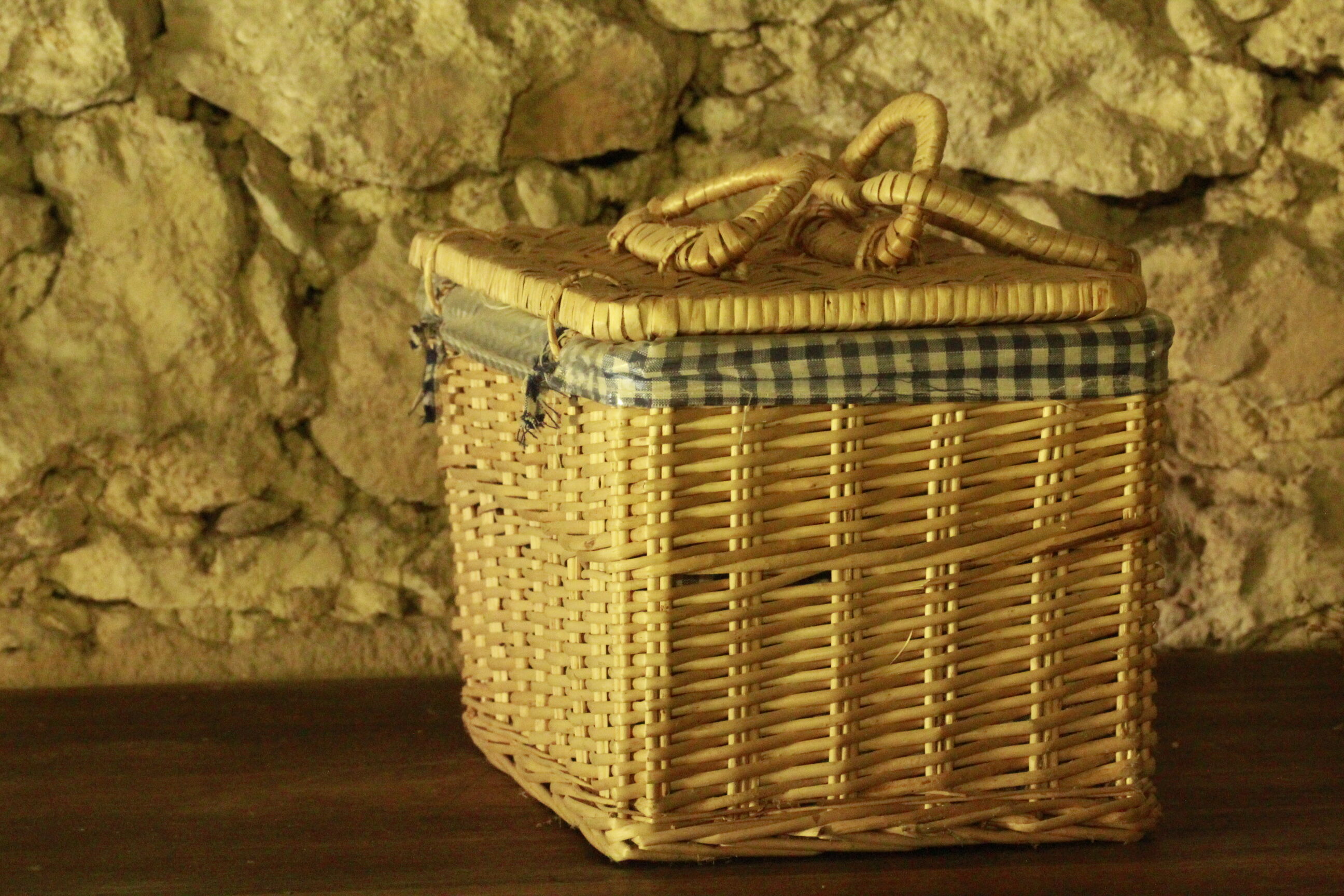 Old picnic basket
