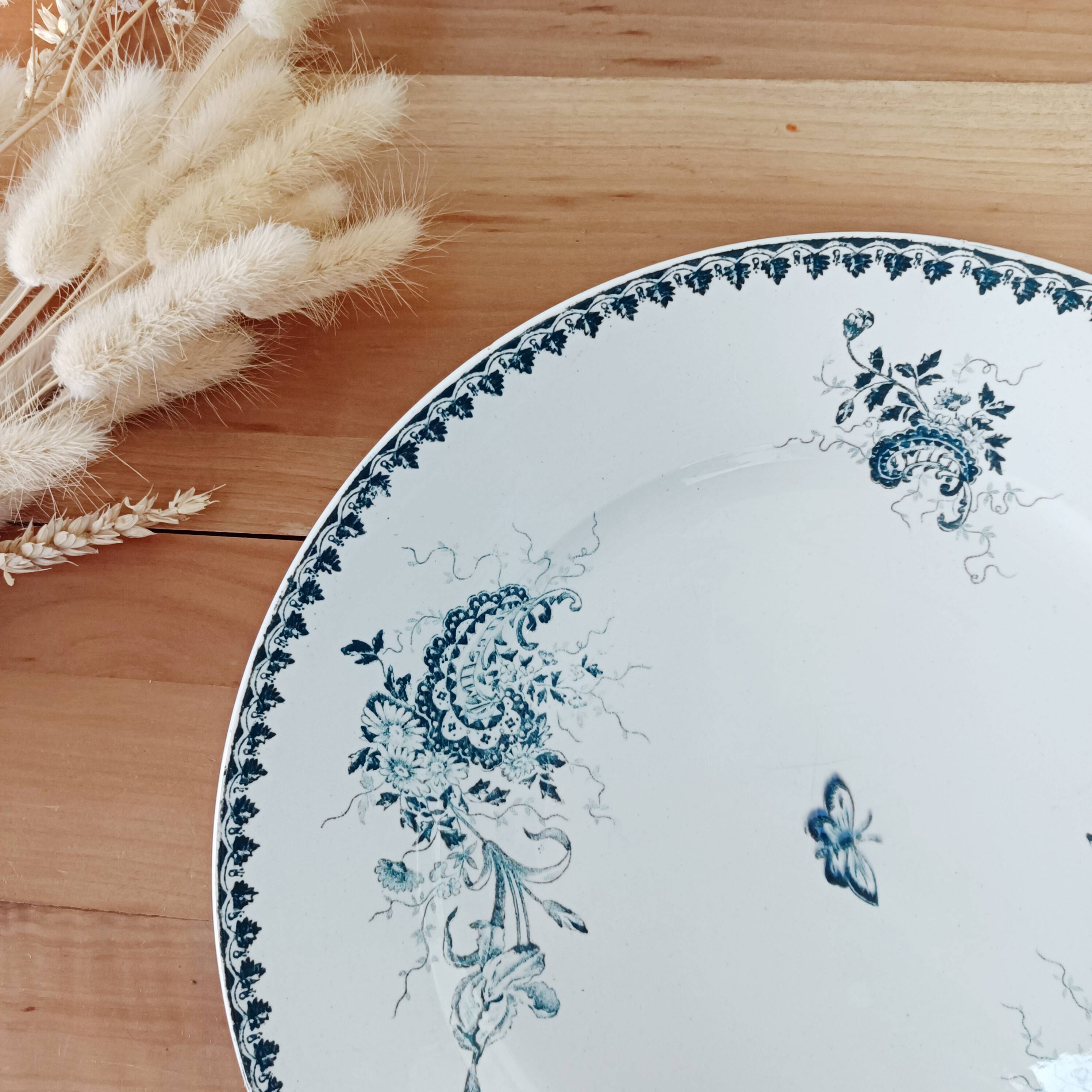 Round iron earth dish