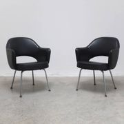 Ensemble original de 4 fauteuils 'Executive' par Eero Saarinen pour Knoll, années 1960.