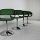 Quatre chaises de salle à manger design belge de l’ère spatiale par Rudi Verelst pour Novalux
