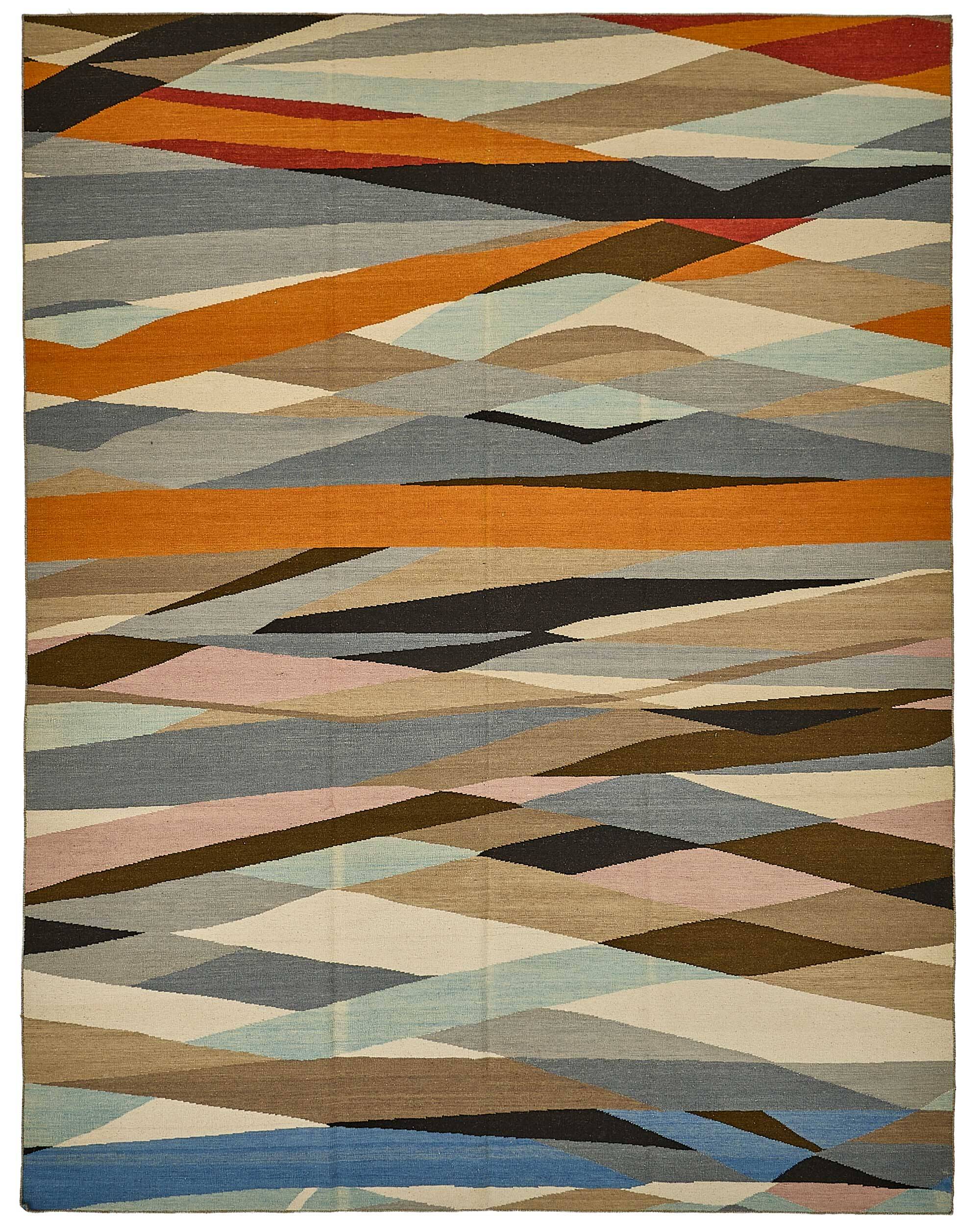 Contemporary Tribal Decorative Kilim 284 cm x 365 cm