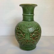 Green vase by Bay Keramik, West Germany.