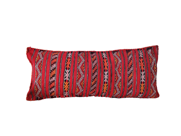 Coussin kilim rouge marocain
