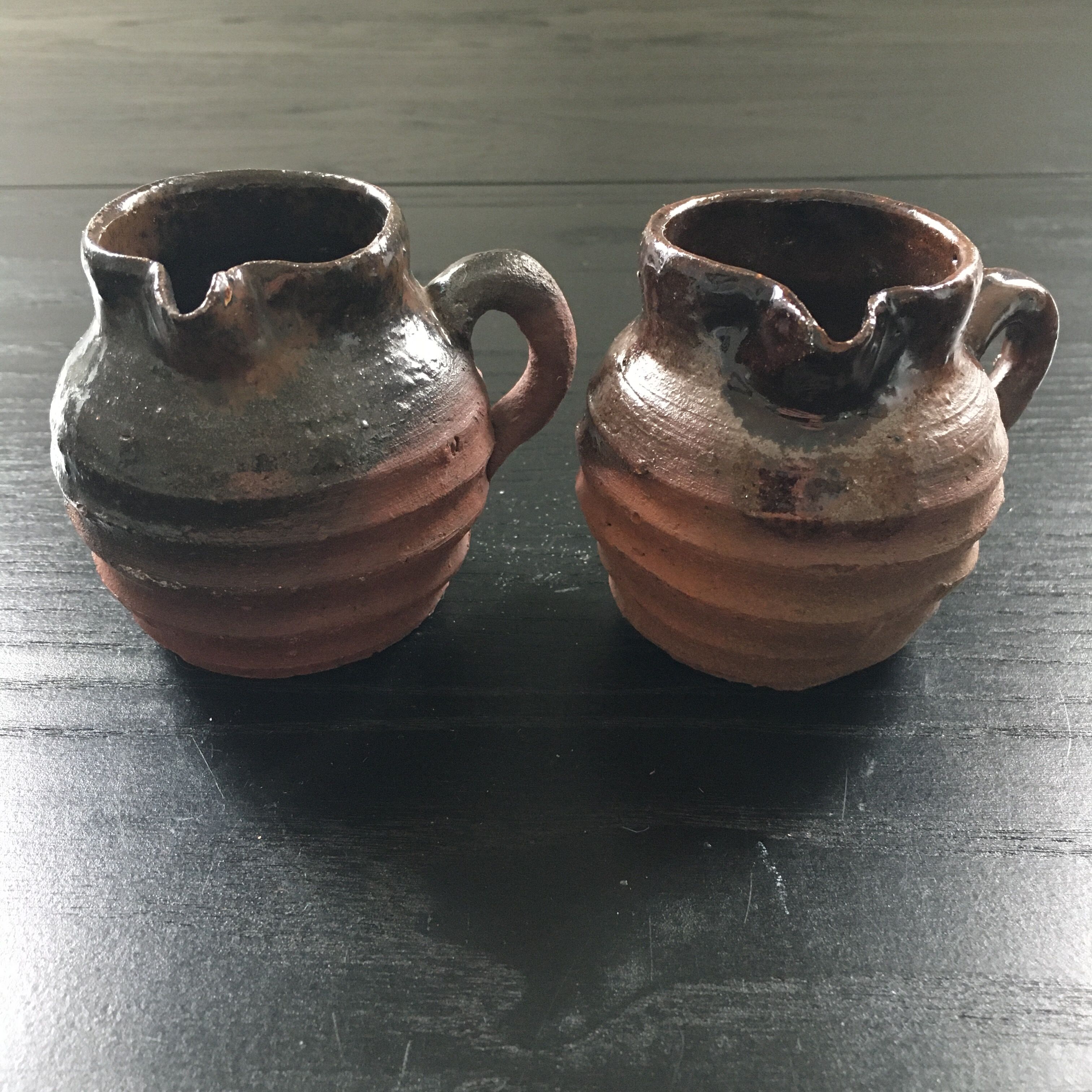 Pair of stoneware jugs