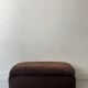 pouf Cinna en velours ras marron, Ligne roset 1970