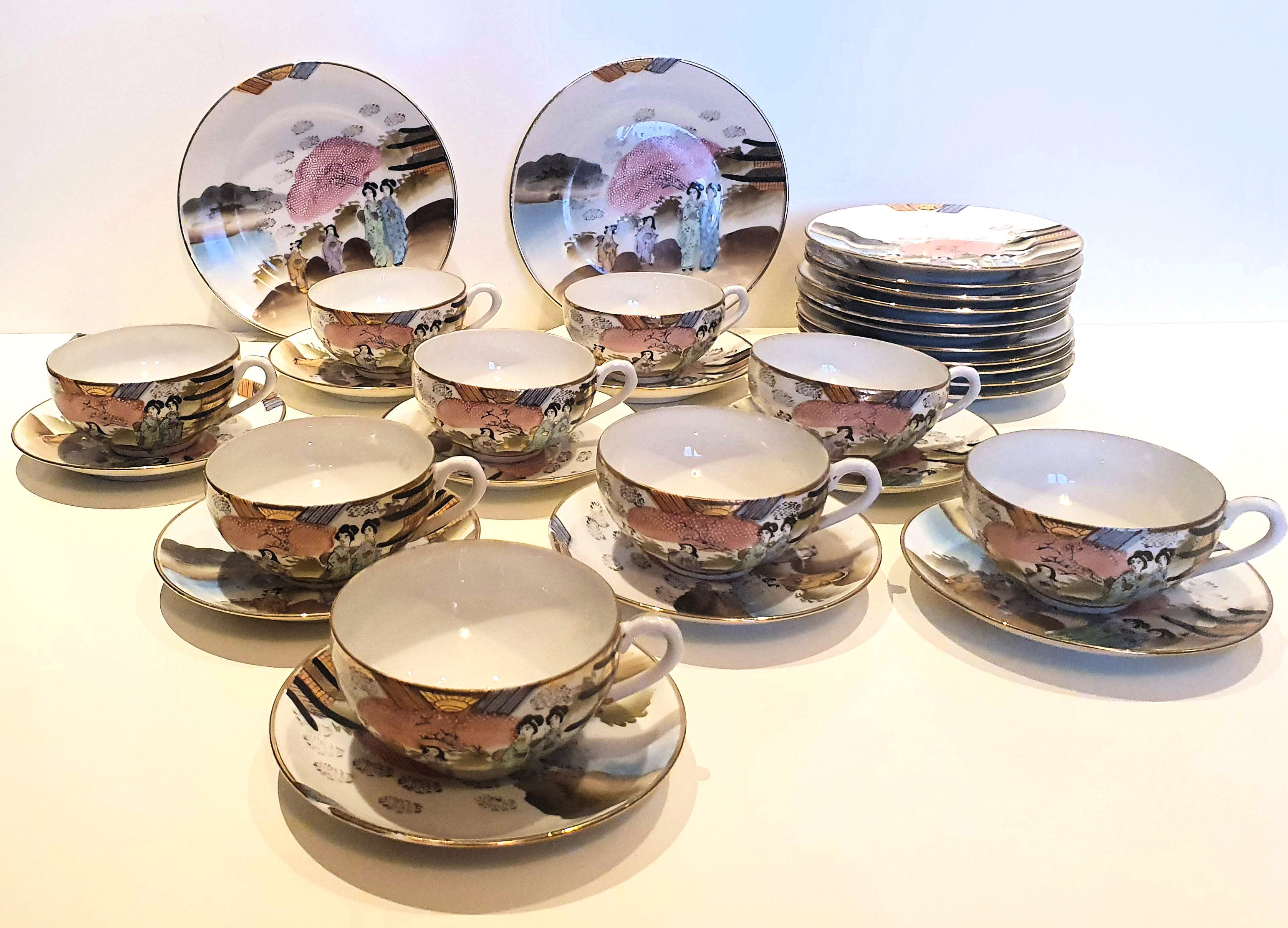 Satsuma Japanese porcelain tea set