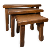 3x brutalist nesting tables
