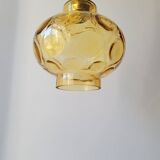 Faceted glass pendant light