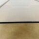 Aluminum and smoked glass coffee table, 1970s