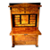 Secretary with a drop-leaf in pine and ebony, in Biedermeier style.