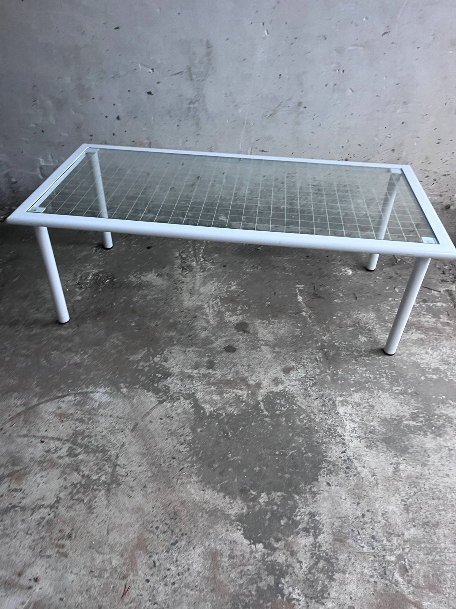 Table basse italienne vintage par Fly Line, années 1980