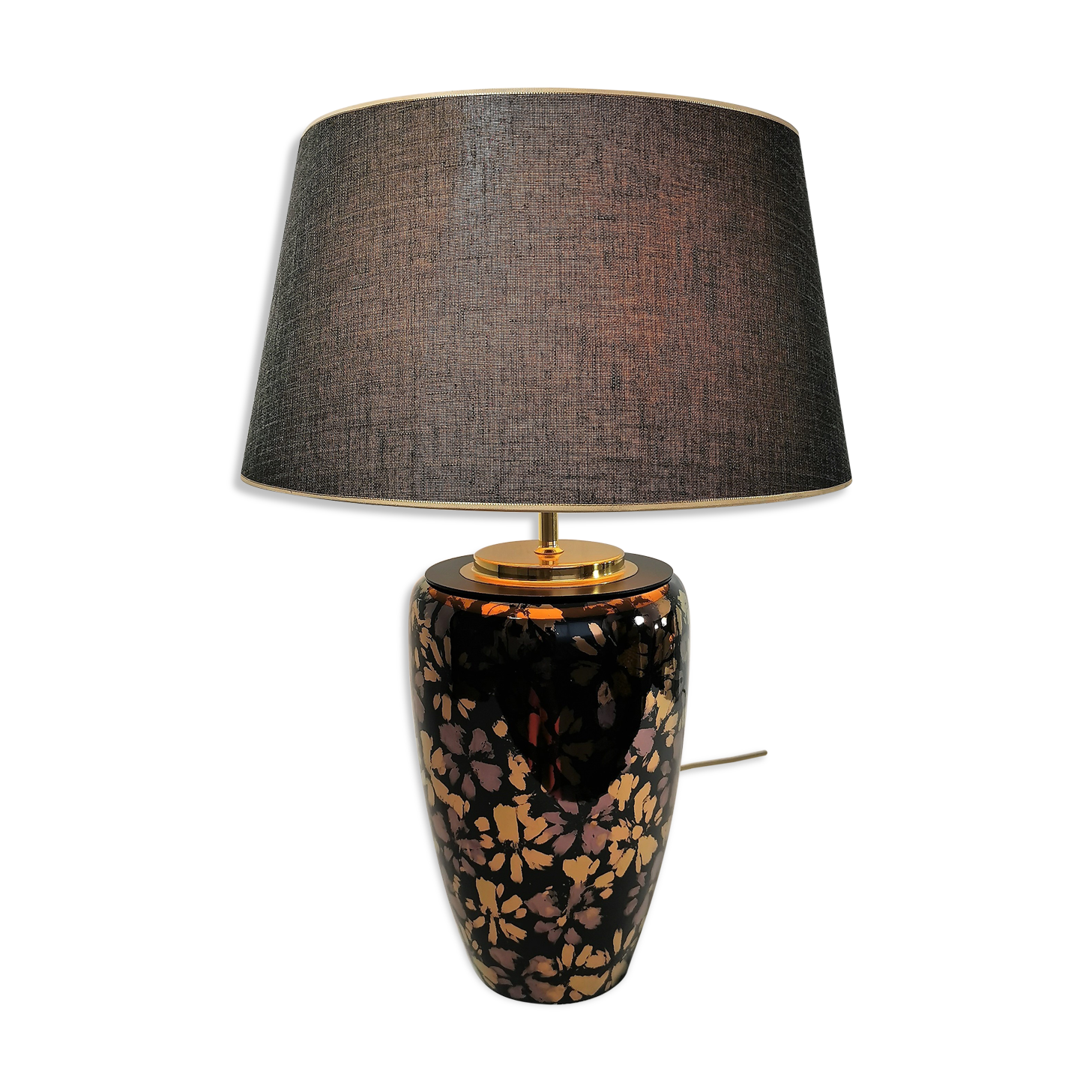 Lampe de table en céramique glamour, années 1980