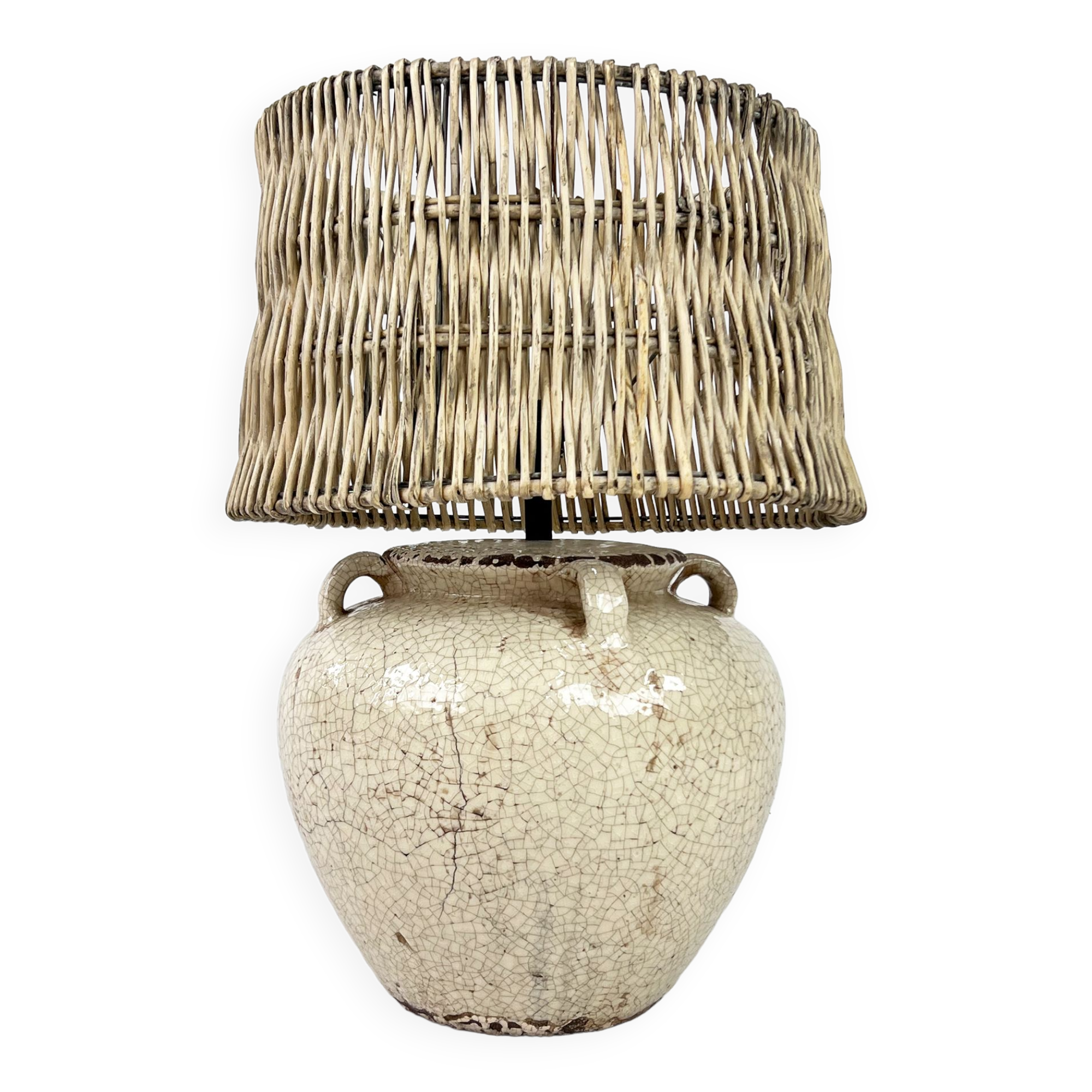 XXL Ceramic Vase Lamp, 1970s