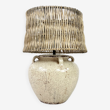 XXL Ceramic Vase Lamp, 1970s